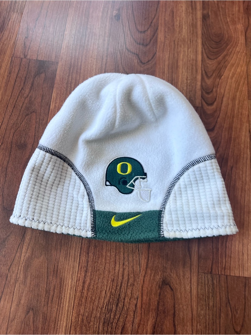 Vintage Nike Oregon Ducks Reversible Fleece Beanie Y2K